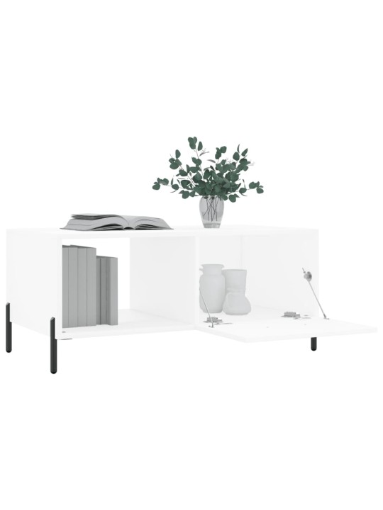 Konferenční stolek bílý 90 x 50 x 40 cm kompozitní dřevo