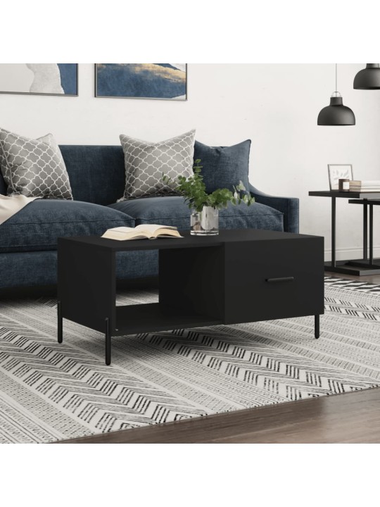 Konferenční stolek černý 90 x 50 x 40 cm kompozitní dřevo