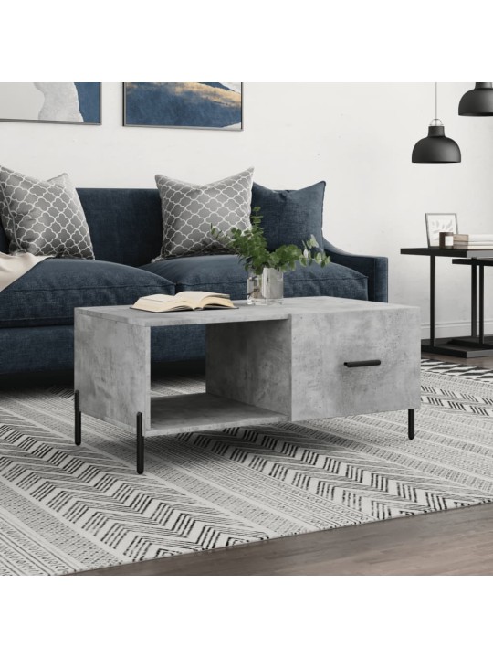 Konferenční stolek betonově šedý 90x50x40 cm kompozitní dřevo