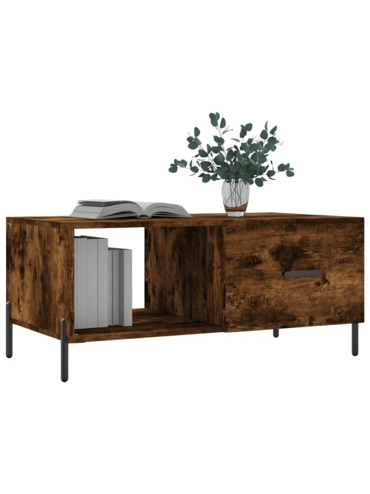 Konferenční stolek kouřový dub 90 x 50 x 40 cm kompozitní dřevo