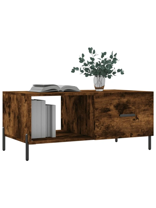 Konferenční stolek kouřový dub 90 x 50 x 40 cm kompozitní dřevo