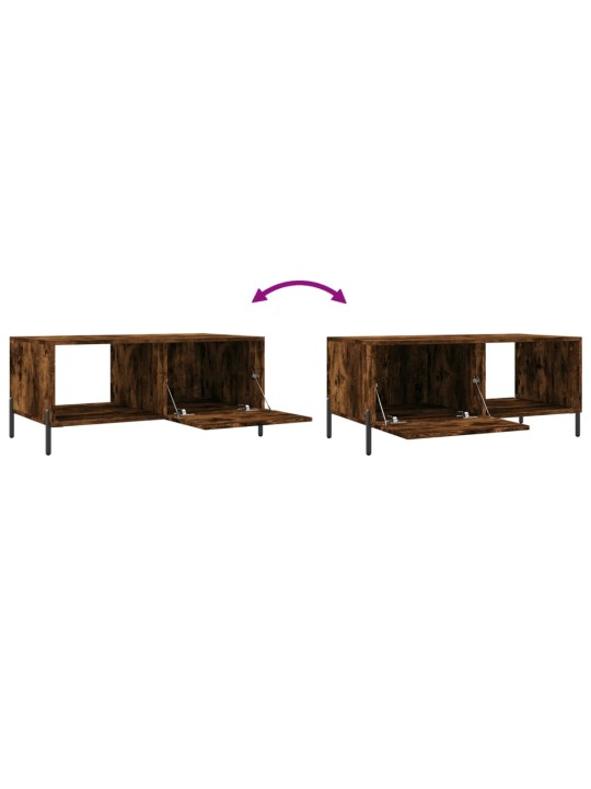 Konferenční stolek kouřový dub 90 x 50 x 40 cm kompozitní dřevo