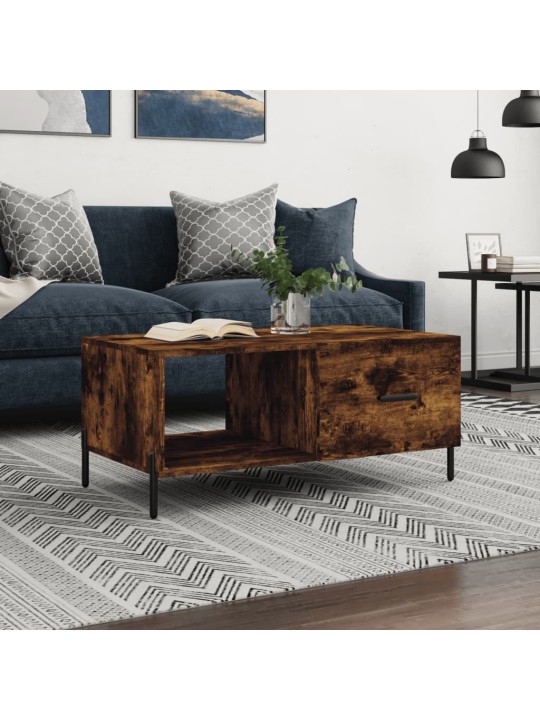 Konferenční stolek kouřový dub 90 x 50 x 40 cm kompozitní dřevo