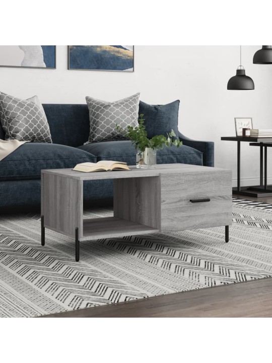 Konferenční stolek šedý sonoma 90 x 50 x 40 cm kompozitní dřevo