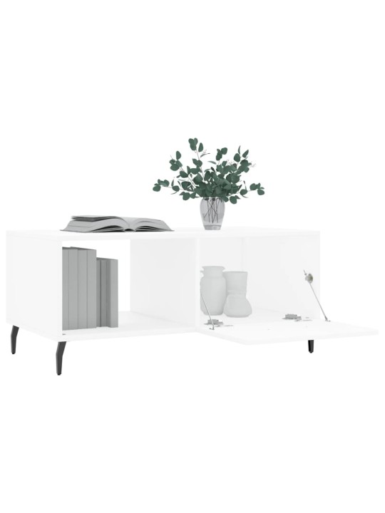 Konferenční stolek bílý 90 x 50 x 40 cm kompozitní dřevo