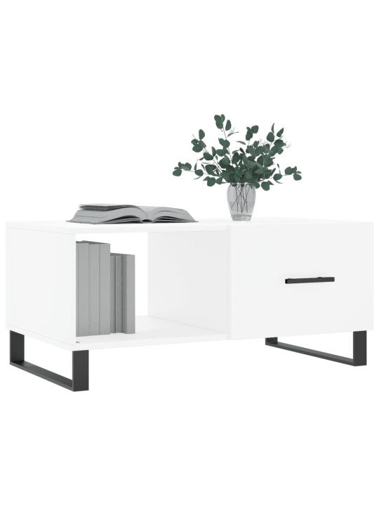 Konferenční stolek bílý 90 x 50 x 40 cm kompozitní dřevo