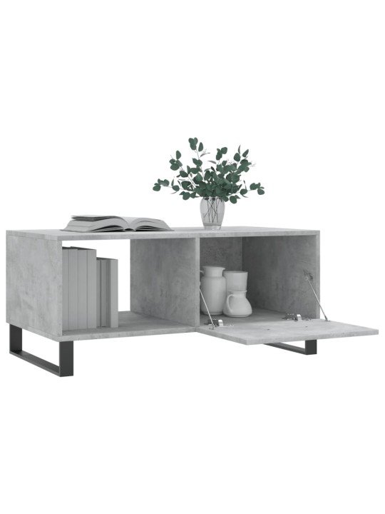 Konferenční stolek betonově šedý 90x50x40 cm kompozitní dřevo