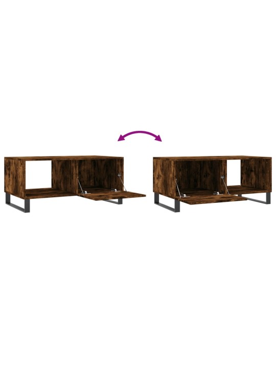 Konferenční stolek kouřový dub 90 x 50 x 40 cm kompozitní dřevo