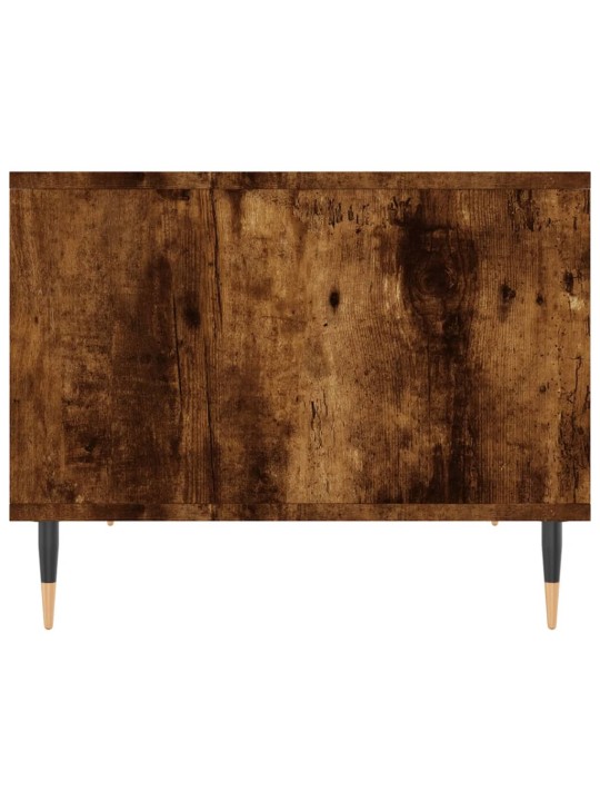 Konferenční stolek hnědý dub 60 x 50 x 40 cm kompozitní dřevo