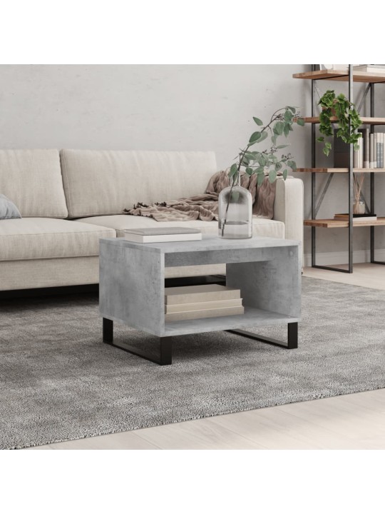 Konferenční stolek betonově šedý 60x50x40 cm kompozitní dřevo