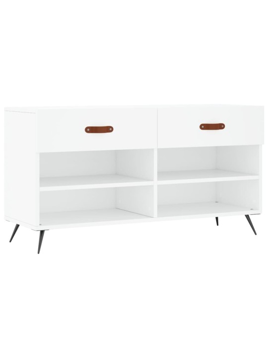 Botník bílý 102 x 35 x 55 cm kompozitní dřevo