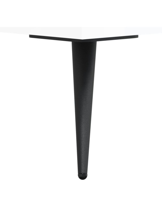 Botník bílý s vysokým leskem 102 x 35 x 55 cm kompozitní dřevo