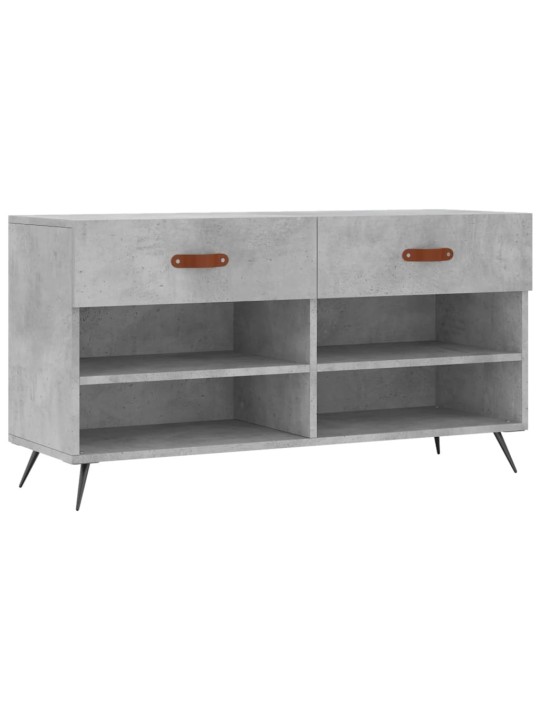 Botník betonově šedý 102 x 35 x 55 cm kompozitní dřevo