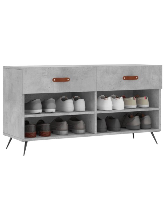 Botník betonově šedý 102 x 35 x 55 cm kompozitní dřevo