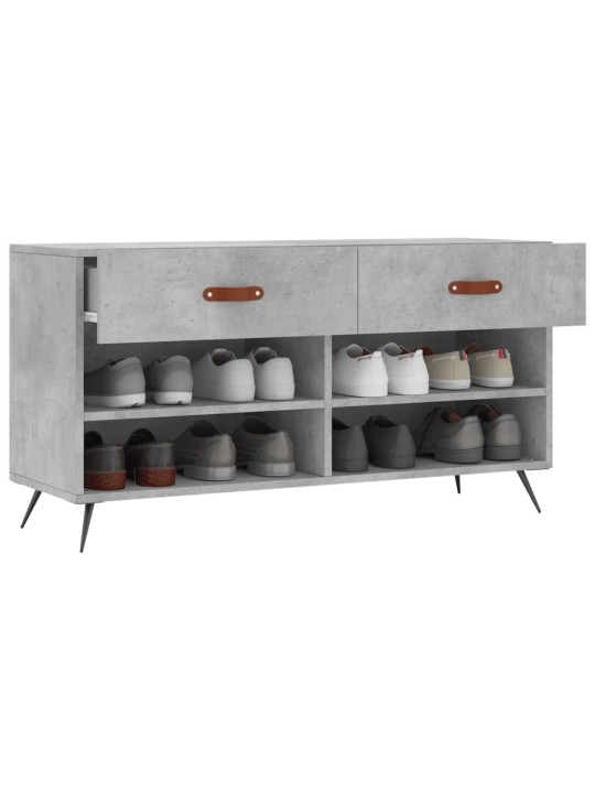 Botník betonově šedý 102 x 35 x 55 cm kompozitní dřevo