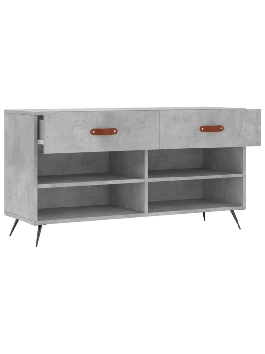 Botník betonově šedý 102 x 35 x 55 cm kompozitní dřevo