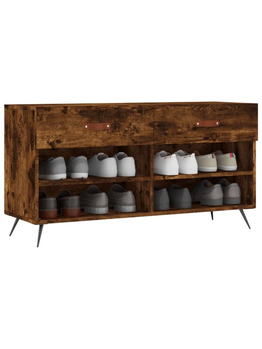 Botník kouřový dub 102 x 35 x 55 cm kompozitní dřevo