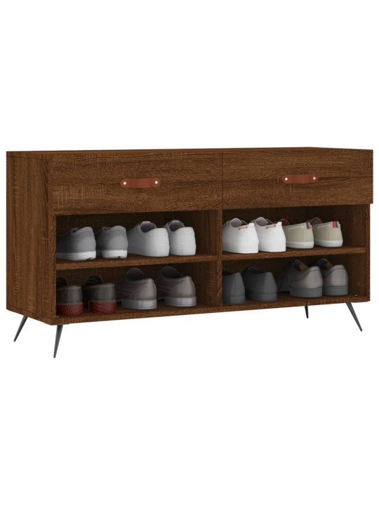 Botník hnědý dub 102 x 35 x 55 cm kompozitní dřevo