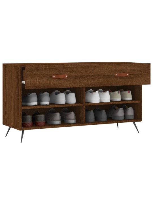 Botník hnědý dub 102 x 35 x 55 cm kompozitní dřevo