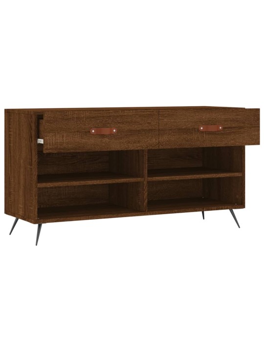 Botník hnědý dub 102 x 35 x 55 cm kompozitní dřevo