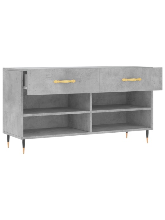 Botník betonově šedý 102 x 35 x 55 cm kompozitní dřevo