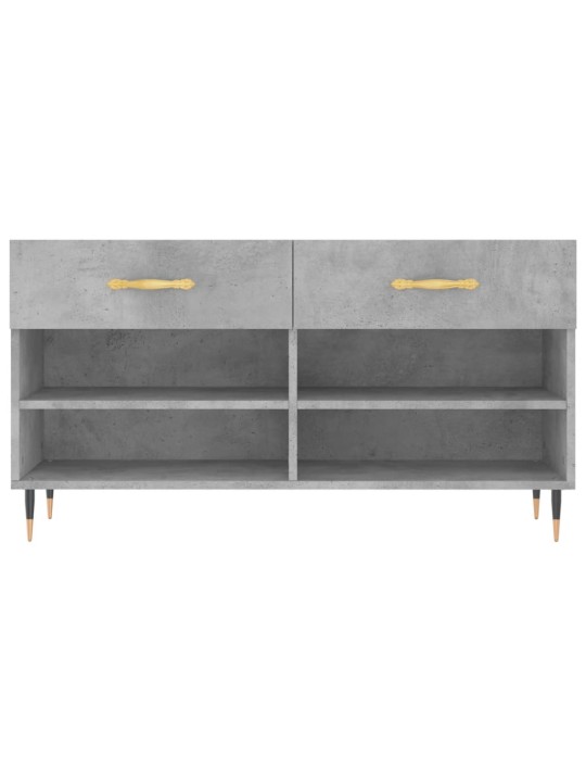 Botník betonově šedý 102 x 35 x 55 cm kompozitní dřevo