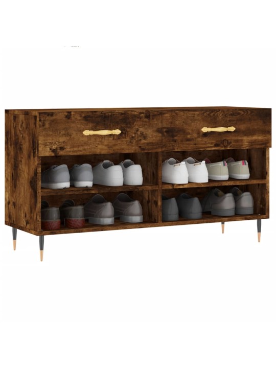Botník kouřový dub 102 x 35 x 55 cm kompozitní dřevo
