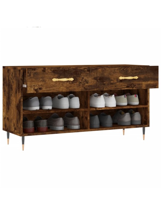 Botník kouřový dub 102 x 35 x 55 cm kompozitní dřevo