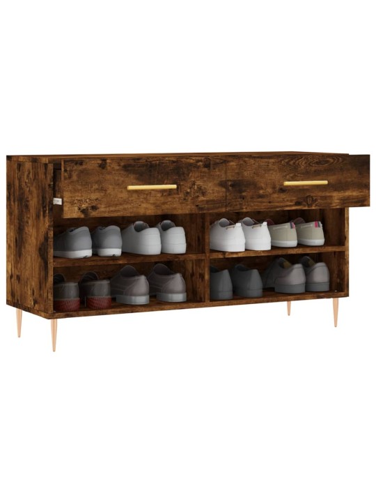 Botník kouřový dub 102 x 35 x 55 cm kompozitní dřevo