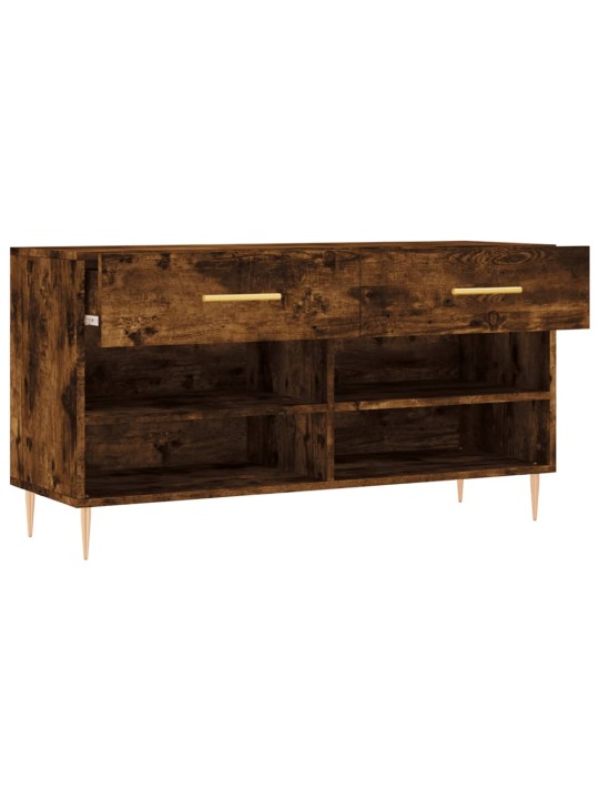 Botník kouřový dub 102 x 35 x 55 cm kompozitní dřevo