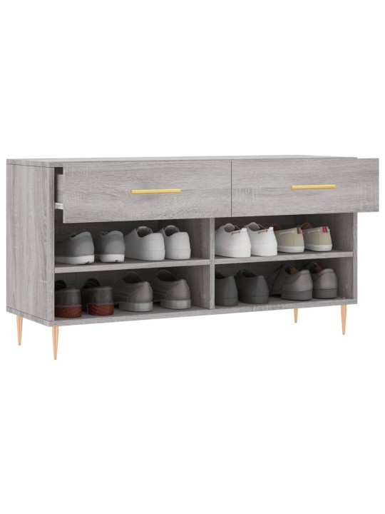 Botník šedý sonoma 102 x 35 x 55 cm kompozitní dřevo