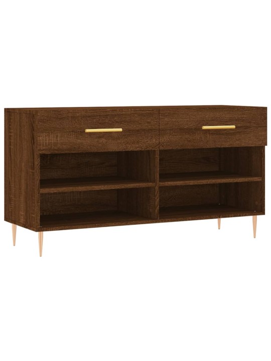 Botník hnědý dub 102 x 35 x 55 cm kompozitní dřevo