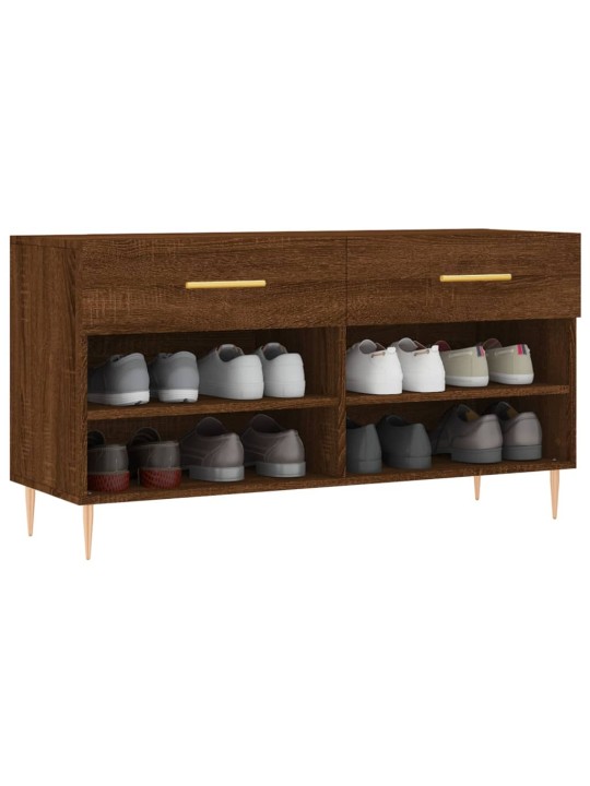 Botník hnědý dub 102 x 35 x 55 cm kompozitní dřevo