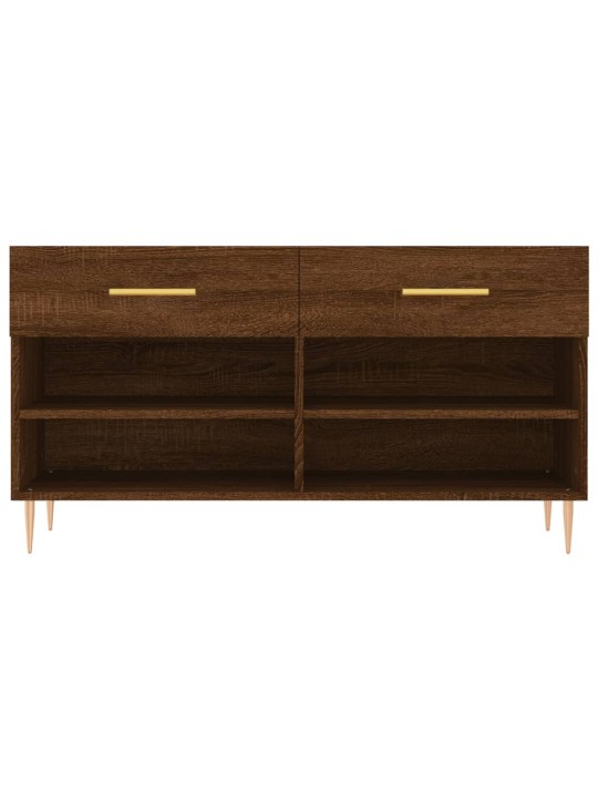 Botník hnědý dub 102 x 35 x 55 cm kompozitní dřevo