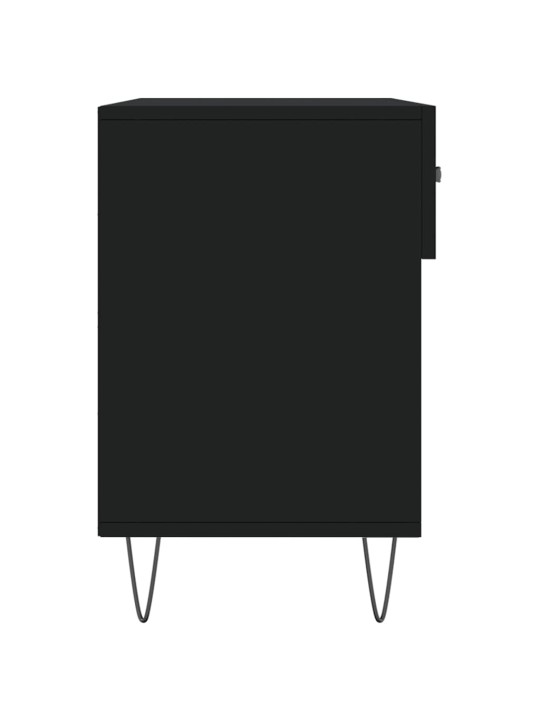 Botník černý 102 x 35 x 55 cm kompozitní dřevo