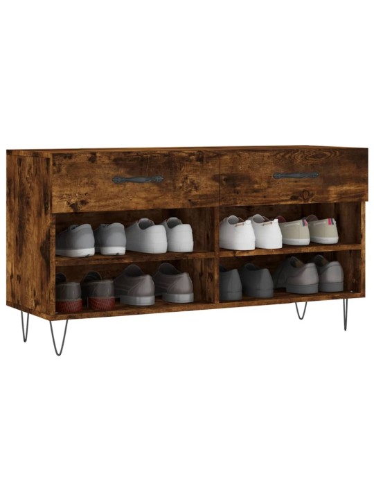 Botník kouřový dub 102 x 35 x 55 cm kompozitní dřevo