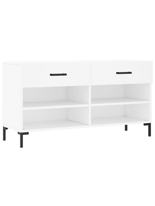 Botník bílý 102 x 35 x 55 cm kompozitní dřevo