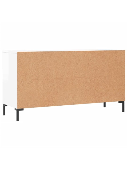 Botník bílý s vysokým leskem 102 x 35 x 55 cm kompozitní dřevo