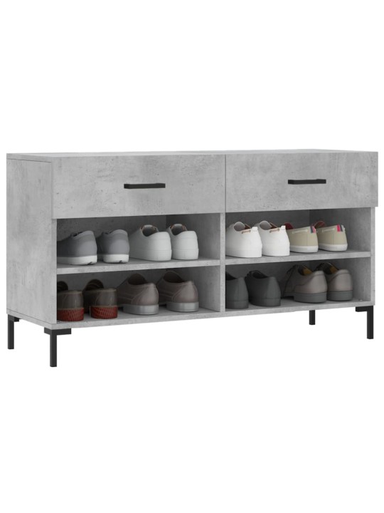 Botník betonově šedý 102 x 35 x 55 cm kompozitní dřevo