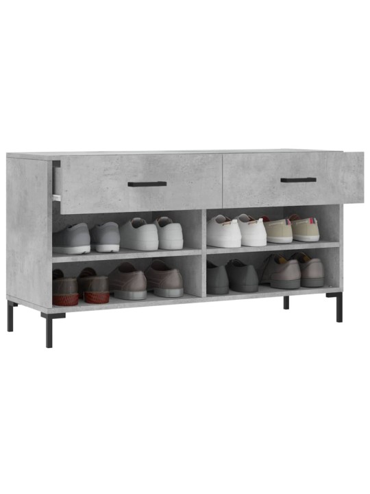 Botník betonově šedý 102 x 35 x 55 cm kompozitní dřevo