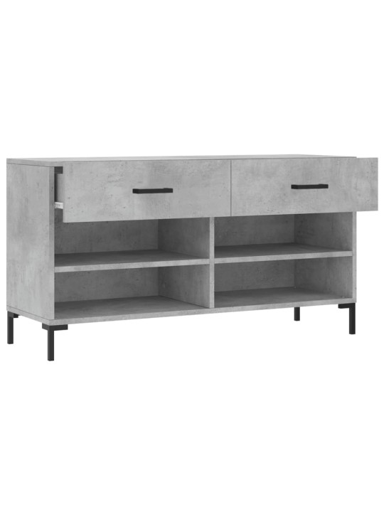 Botník betonově šedý 102 x 35 x 55 cm kompozitní dřevo