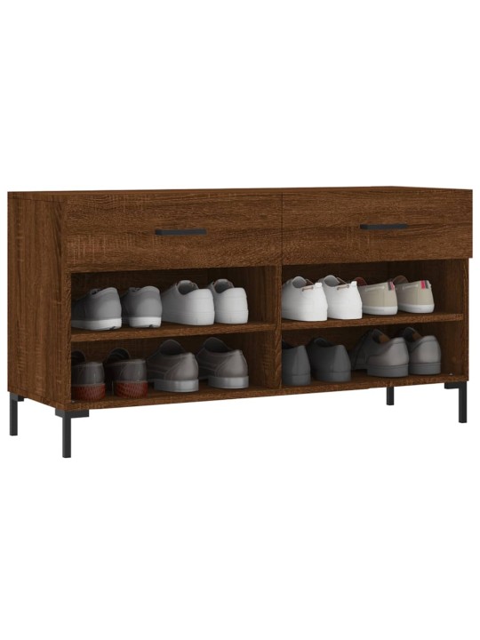 Botník hnědý dub 102 x 35 x 55 cm kompozitní dřevo
