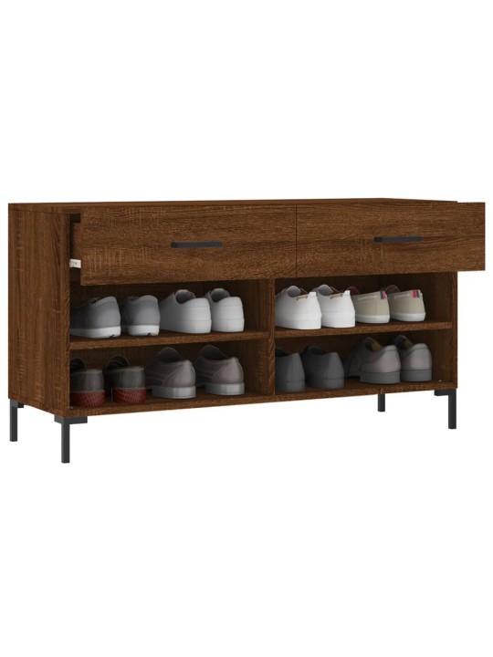 Botník hnědý dub 102 x 35 x 55 cm kompozitní dřevo