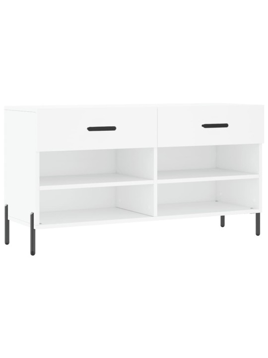 Botník bílý 102 x 35 x 55 cm kompozitní dřevo