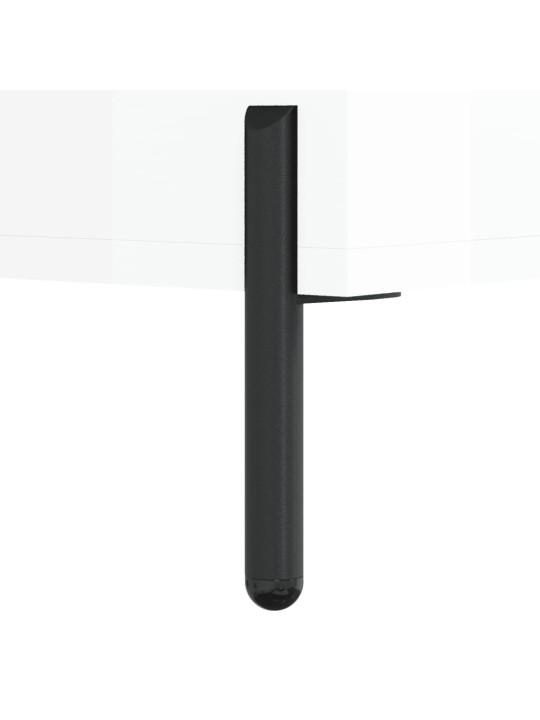 Botník bílý s vysokým leskem 102 x 35 x 55 cm kompozitní dřevo