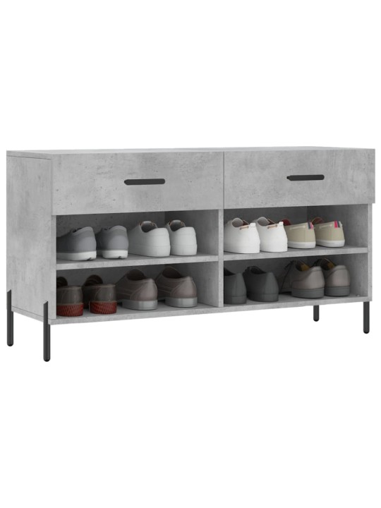 Botník betonově šedý 102 x 35 x 55 cm kompozitní dřevo