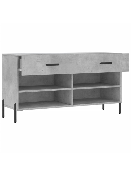 Botník betonově šedý 102 x 35 x 55 cm kompozitní dřevo