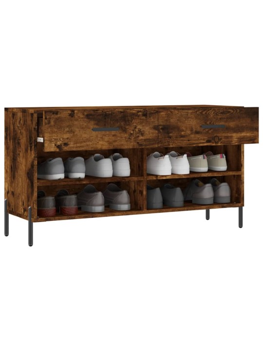 Botník kouřový dub 102 x 35 x 55 cm kompozitní dřevo