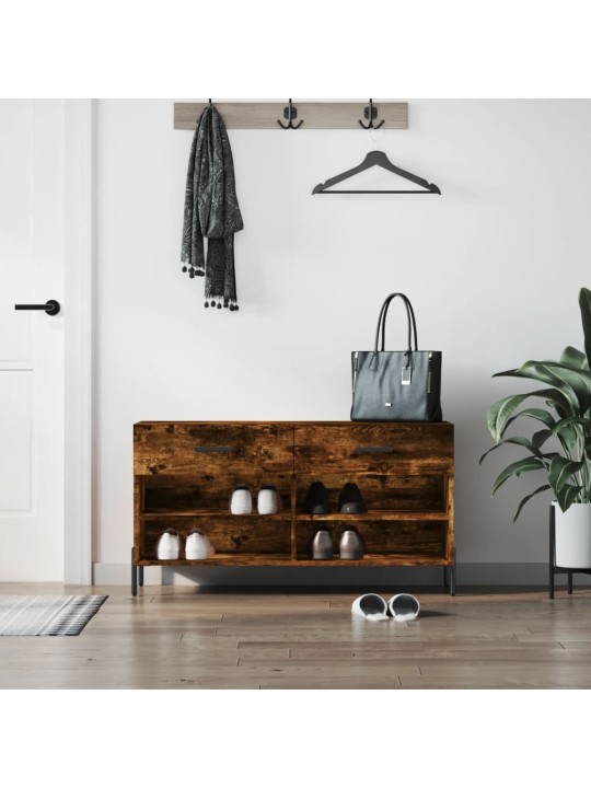 Botník kouřový dub 102 x 35 x 55 cm kompozitní dřevo