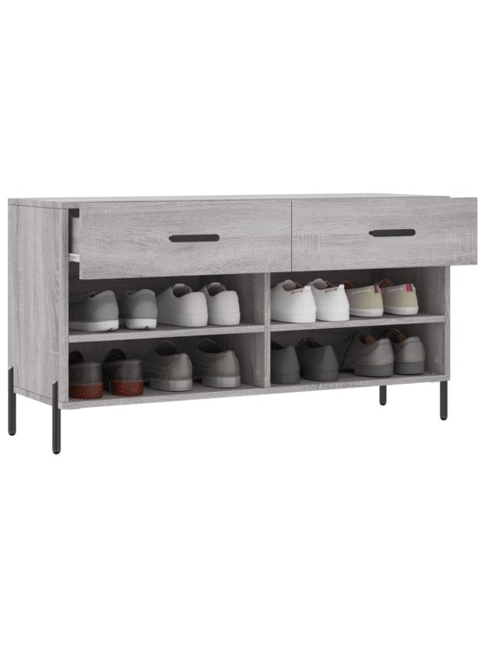 Botník šedý sonoma 102 x 35 x 55 cm kompozitní dřevo